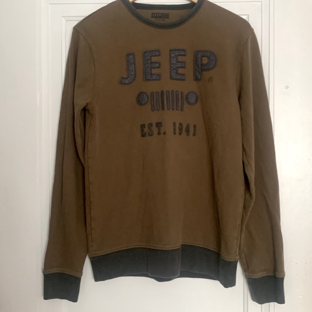 Olive Green Jeep Sweatshirt size small